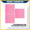 BULLSPANN 36pcs Pink Bicycle Reflector Reflective Edition Durable ABS Night