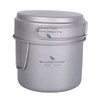 Boundless Voyage Titanium Pot Pan Set with Folding Handles Outdoor