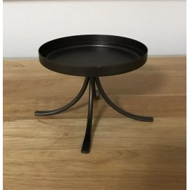 PARTYLITE RUSTIC BROWN PEDESTAL JARS PILLARS SLEEVES AND MORE 4 3/4" DIA. NEW IN