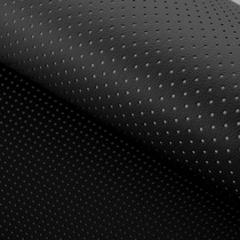 Wilaly Leather Repair Patch, Breathable Perforated Strong Sticky Self Adhesive Repair Patch, DIY Leather Patches for Couches, Furniture, Sofa, Car, Chair (Black 17x60inch)