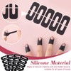 VARMDUKKE 40pcs Nail Polish Protector for Fingers, U Shape Latex
