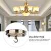 Mumusuki 2PCS Iron Chandelier Hanging Plate Hook Ceiling Light Canopy