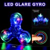 SCIONE 5 Pack Fidget Spinners - Led Light Up Fidget