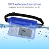 Waterproof Pouch with Adjustable Waist Strap 2 Pack Screen Touchable