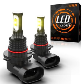 Shyfrult Yellow 9145 9140 LED Fog Light Bulb fits Toyota Tacoma 2005-2011 Tundra 2007-2013,LED Fog Light Bulbs, Super Bright, 3000K Golden Yellow, DRL Replacement Lamps for Cars, Trucks, SUVs