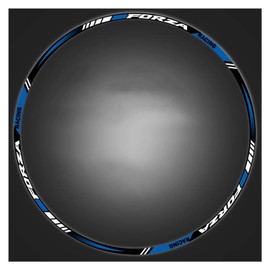 Motorcycle Wheel Tire Repair Sticker Hub Decal Rim Stripe Tape for Forza 125 250 300 350 750 (Color: C)