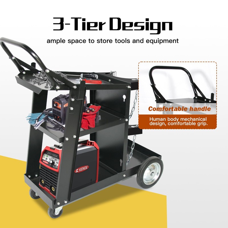 ZIXNEXKOO Welding Cart Heavy Duty with 360 Swivel Wheels, Original