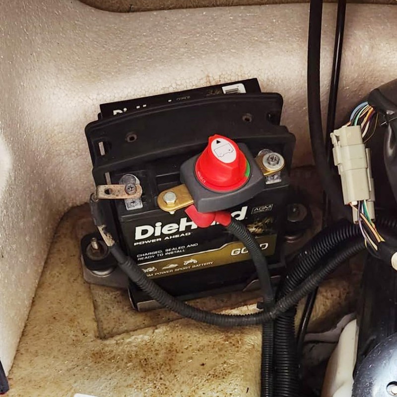 Ampper Side Post Battery Disconnect Switch 12V - 48V, Marine