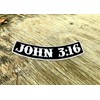 John 3:16 Christian Biker Rocker Patch 12"X3" for Jacket Vest