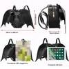 AlwaySky Women's Backpack Novelty Bat Wings Daypack Gothic Purse Punk