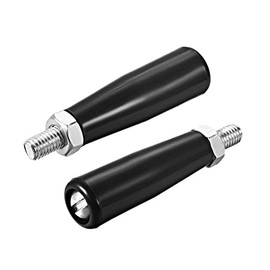 TA-VIGOR M8 x 47mm Revolving Handwheel Grip, 2Pcs Thread Screw Knob with Plastic Bakelite Revolving Handle Grip for Industry Lathe Milling Machine