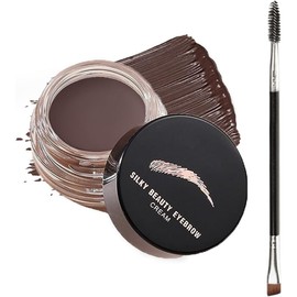 Eyebrow Pomade Cream – Waterproof Smudge-Proof Brow Gel for Long Lasting Eyebrow Makeup, Highly Pigmented Brow Tint for Defining, Shaping & Filling, Natural Finish Eyebrow Filler（Coffee）