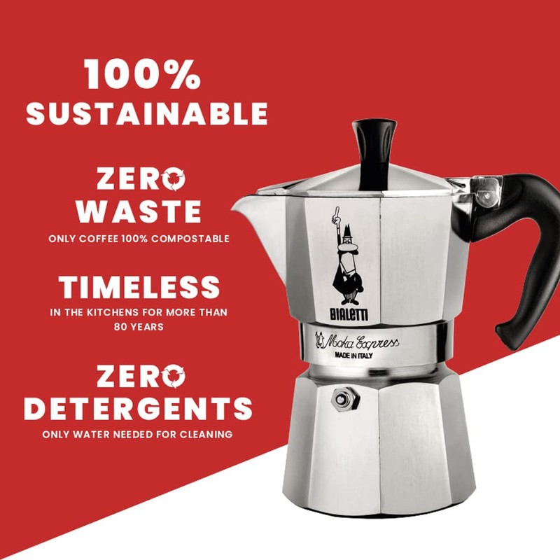 Bialetti - Moka Express: Iconic Stovetop Espresso Maker, Makes Real