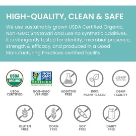 60caps Shatavari Orgánico 1,300mg Para Salud De La Mujer