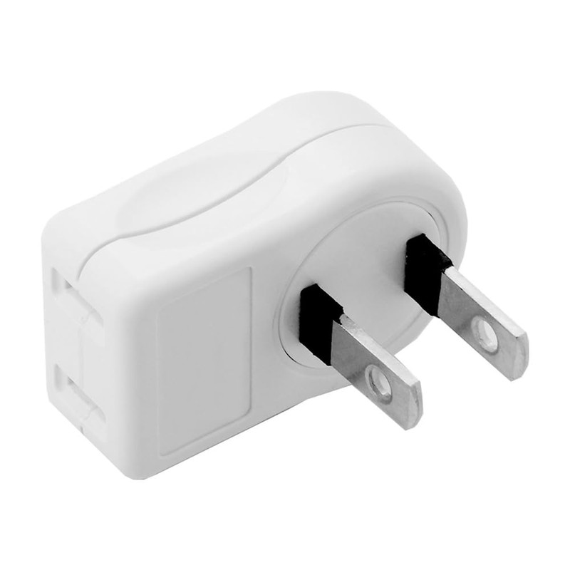 NFHK NEMA 1-15P USA Outlet Saver Power Extension Adapter 2-Prong