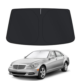 D-Lumina Windscreen Sun Shade for M.ercedes-Benz S350 S300L S400 2012-2024 Accessories, Car Windscreen Protection Against UV Rays, Foldable and Portable