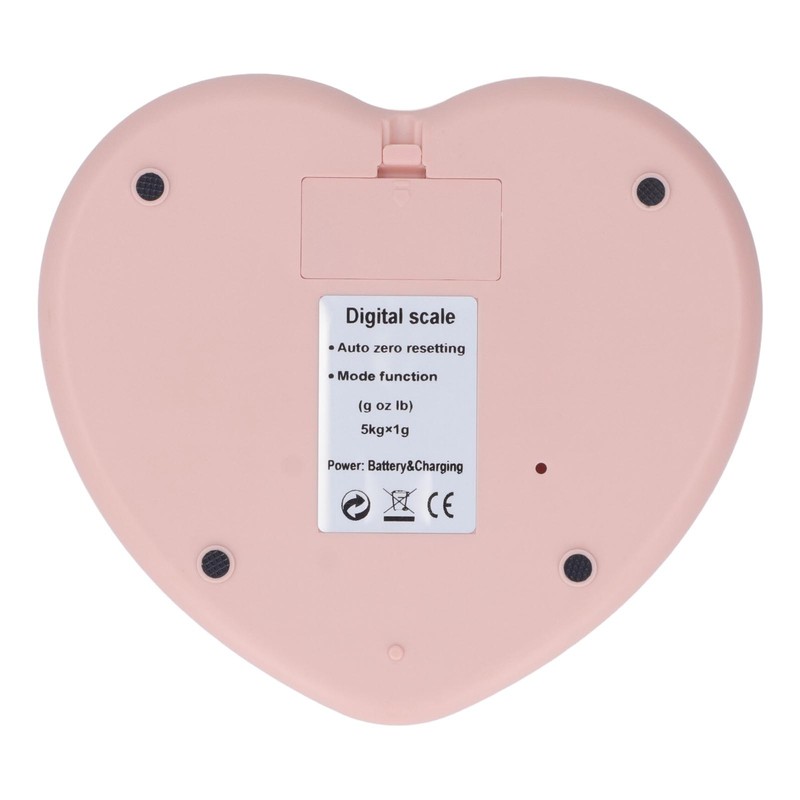 1g Accuracy Digital Kitchen Scale 5kg Household Small Heart Shape