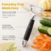 2 In 1 Julienne Peeler, Stainless Steel Vegetable Peeler with