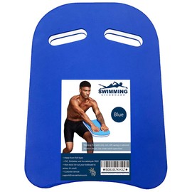 Roveinsia Kickboards Swimming, Swim Training Aid Kick Board for Adults and Kids, U Design Pool Floats with Integrated Hole Handle, EVA Foam, Blue