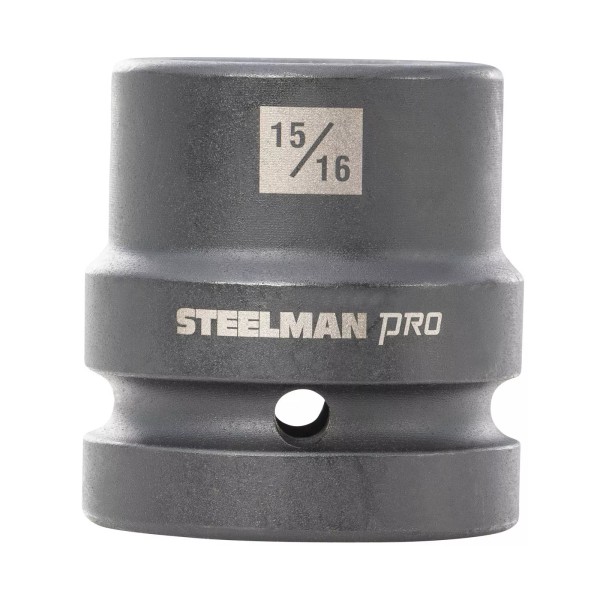 STEELMAN PRO 1-Inch Drive 15/16-Inch 4-Point Square Budd Impact Socket,