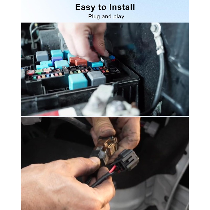 Headlight Conversion Harness with DRL Adapter Harness Compatible with Toyota