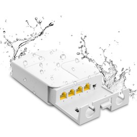 Outdoor Gigabit PoE Extender 1 in 3 Out, NICGIGA 4 Port PoE Repeater Waterproof, Vlan, Extend 100 Meters(328 ft), IEEE 802.3af/at Power Over Ethernet PoE Splitter.