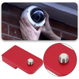 SG Store 2Pcs Cold Shoe Mount Adapter Cold boots Bracket 1/4-20 Screw for Camera Cage Monitor Video Light 40x22x20mm Red