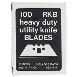 100 Count 3 Notch Utility Knife Blades RKB100