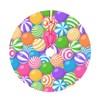 Christmas Colourful Candy Balls Tree Skirt Holiday Party Traditional Xmas