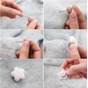 MQUPIN Quilt Fixing Clips,16 Pcs Duvet Cover Clips,Mushroom Round Fixing