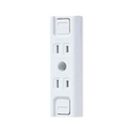 Panasonic WK1212SW Exposed Double Outlet for Temporary Use, Full Terminal, White