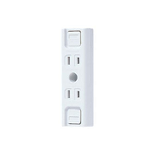Panasonic WK1212SW Exposed Double Outlet for Temporary Use, Full Terminal, White