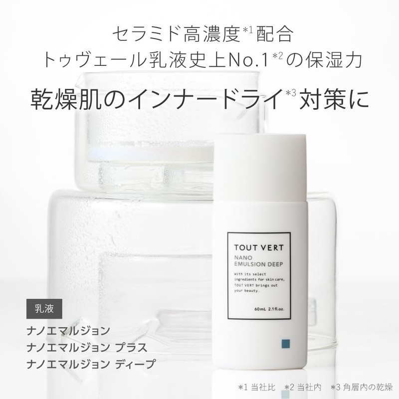 【High Concentration Ceramides】Twele Nano Emulsion Deep Emulsion 60mL Dry Skin
