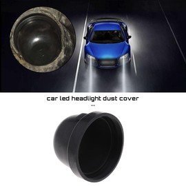 ECSiNG 2PCS Car LED Headlight Dust Cover 70mm Inner Diameter Housing Dustcover Protection Rubber Shell Seal Caps Cover for Car LED Headlight HID Xenon Lamp
