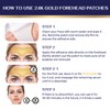 24K Gold Forehead Patches- Forehead Mask -Hydrogel Forehead Sticker 12pcs