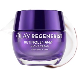 Olay Regenerist Retinol 24 Max Moisturizer, Retinol 24 Max Night Face Cream, 1.7 Oz + Whip Face Moisturizer Travel/Trial Size Gift Set