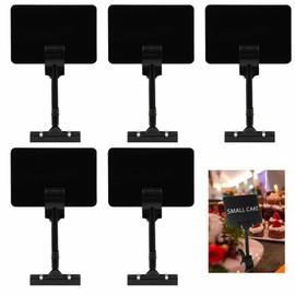 Sign Holder Sign Clip Price Tags Price Holder - Display Bracket Stand with Double-Sided Reusable Price Label for Restaurant Fruit Shop Promotions Supermarkets, Pack of 5