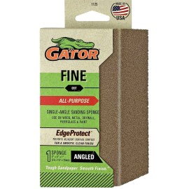 FixtureDisplays Gator 7125 Fine 3" x 5" x 1" Single Angled Sanding Sponge