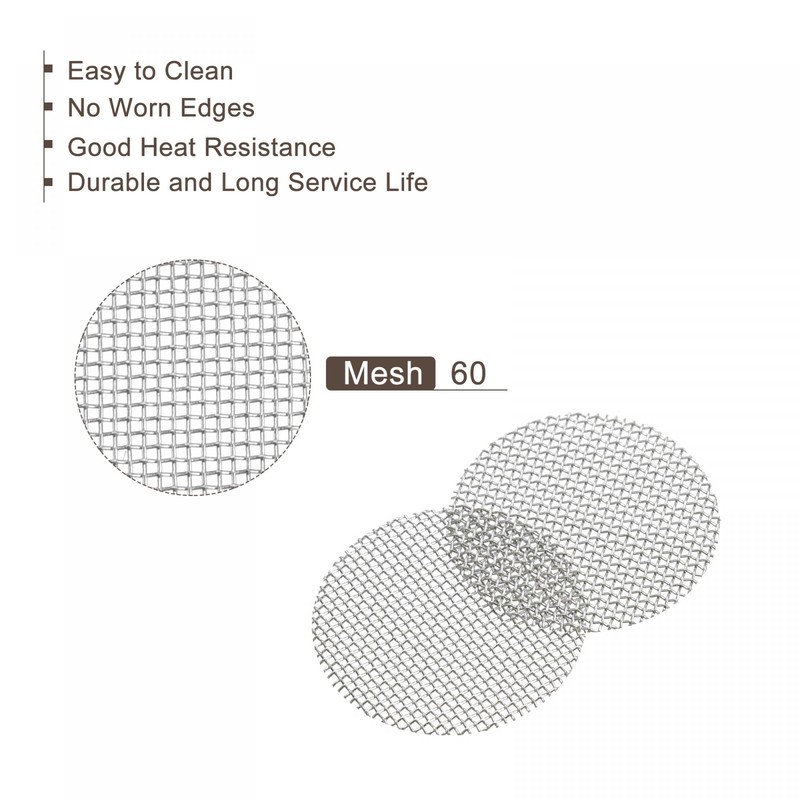 sourcing map Pipe Screen Stainless Steel Screens, 1/2 Inch (12.7mm)