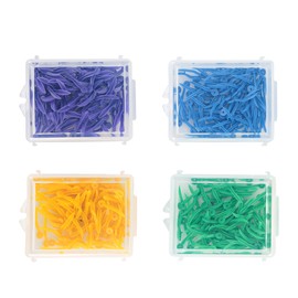 400pcs Disposable Dental Plastic Wedge with Hole All 4 Sizes Wave Shape Wedge