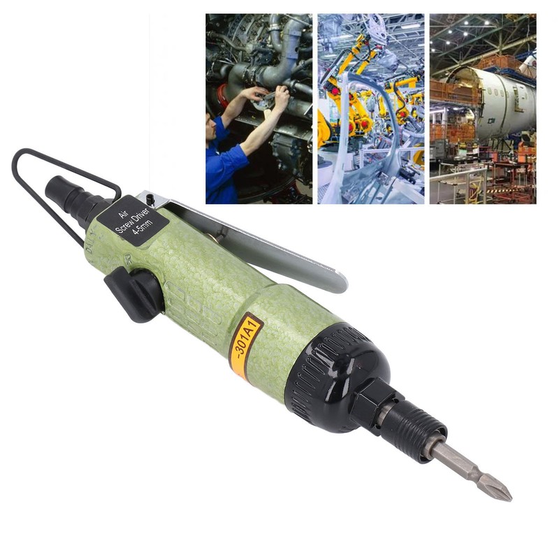 Pneumatic Screwdriver 8000RPM 1/4in 4‑5mm Capacity High Torsion Pneumatic Air