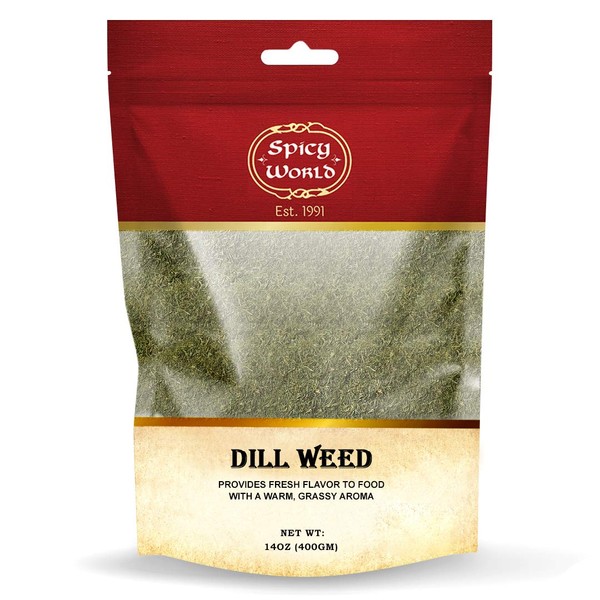 Dill Weed | Perfect Seasoning and Spice for Salads and Soups | By Spicy World (14 Oz)