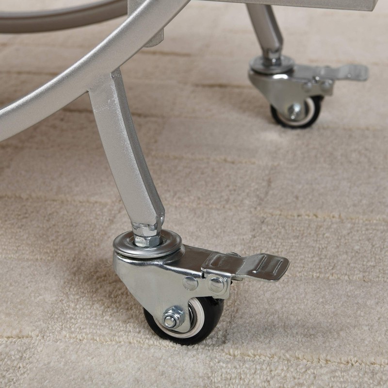 FirsTime & Co. Silver and Gray Odessa Bar Cart, American