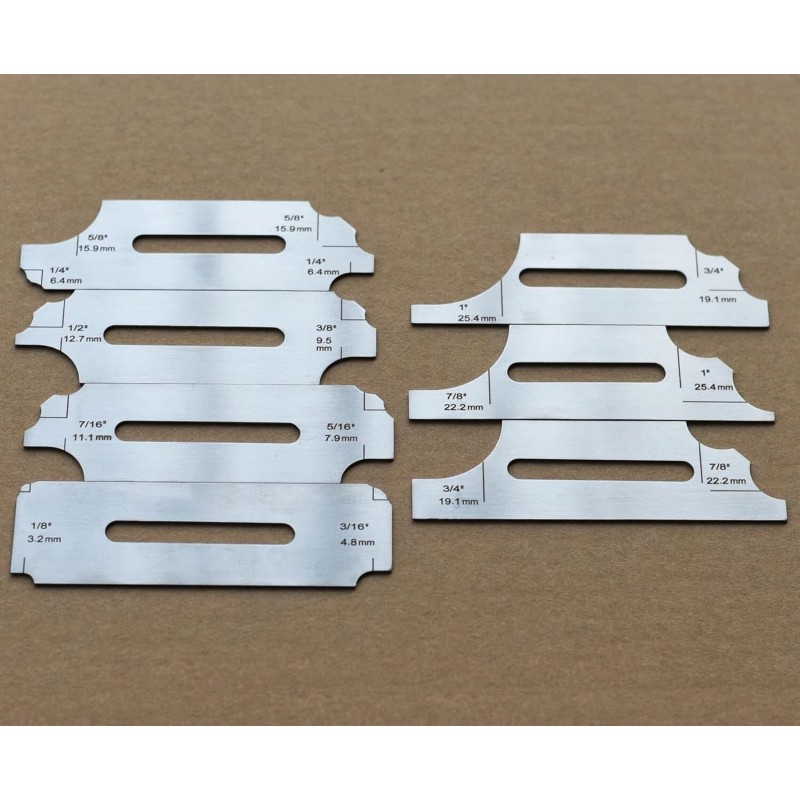 RIVERWELD 7 piece Fillet Weld Set Gage Rl Gauge Depth