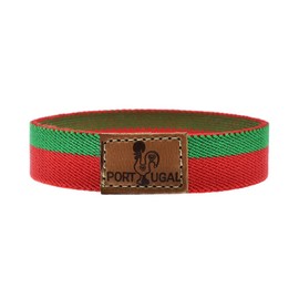 BDM Portugal and Barcelos Rooster flag bracelet, elastic for men and women.
