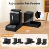 ZOMISIA Gravity Cat Feeder and Water Dispenser, 2 in 1