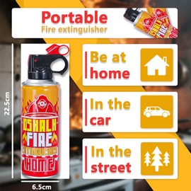 2PCS Mini Fire Extinguishers for Vehicle & Home & Kitchen- Small Portable Water-Based Car Fire Extinguisher Kit with Brackets - Stay Safe Emergency Suppression for Motorcycle & RV & Kitchen