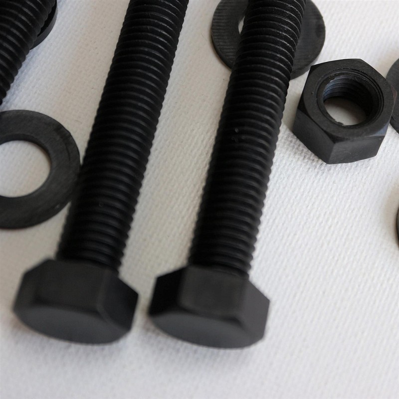 Caterpillar Red 10 x Black Hexagon Head Screws Polypropylene (PP)