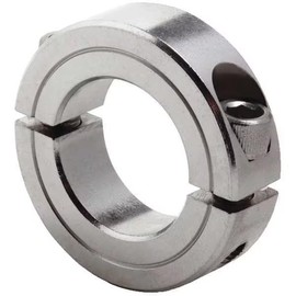 Shaft Collar, Clamp, 2Pc, 1-3/8 in, SS, Mfr: 1L724-A
