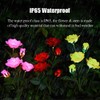 Outdoor Solar Garden Stake Lights, Outdoor Decorative Rose Flowers Lights